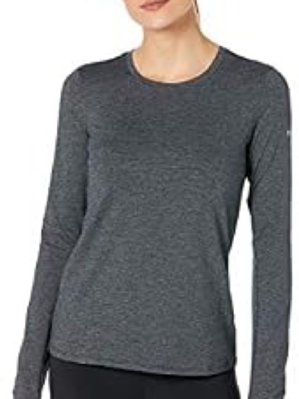 bcg Women's Long Sleeve Gray Performance Top